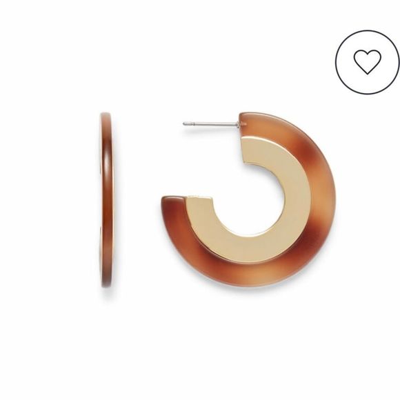 NWOT Slate tortoiseshell earrings - Picture 3 of 4